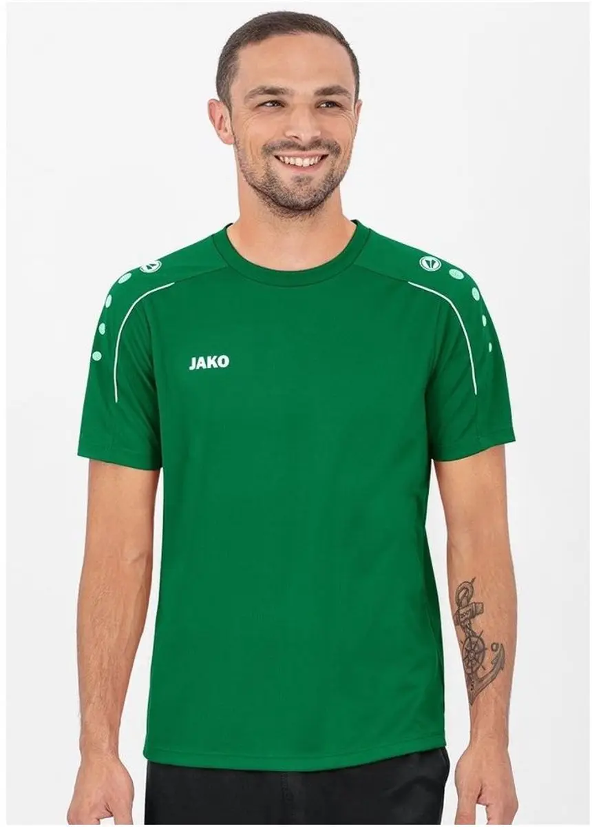 JAKO Classico T-Shirt 6150-06 - L - Groen/Wit
