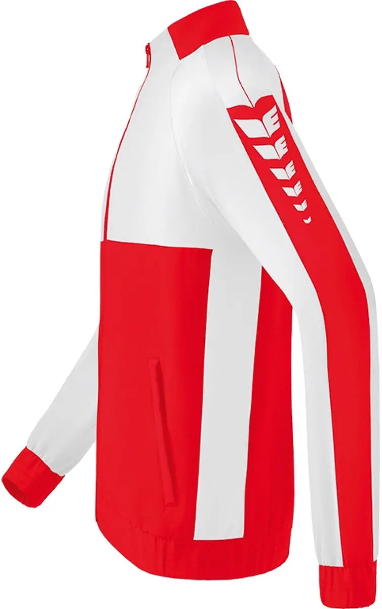 Erima Six Wings Presentatiejack Kinderen 152 - Wit/Rood