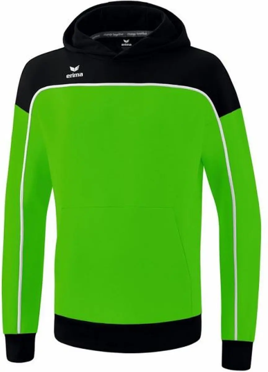 Erima Change Sweatshirt Dames - Capuchon - 44 - Groen/Zwart/Wit