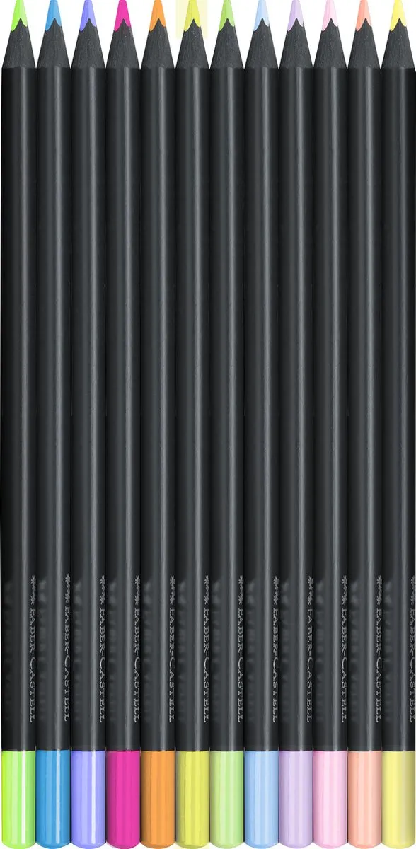 Faber-Castell FC-116410 Kleurpotloden Black Edition - 12 Stuks