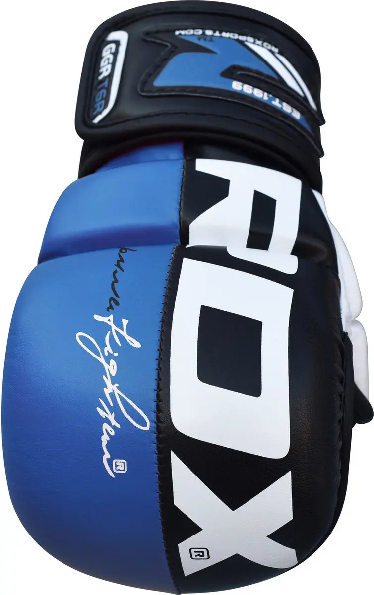 RDX Sports T6 Plus MMA Handschoenen 14oz - Blauw XL