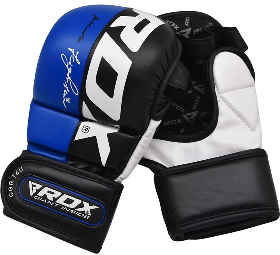 RDX Sports T6 Plus MMA Handschoenen 14oz - Blauw XL