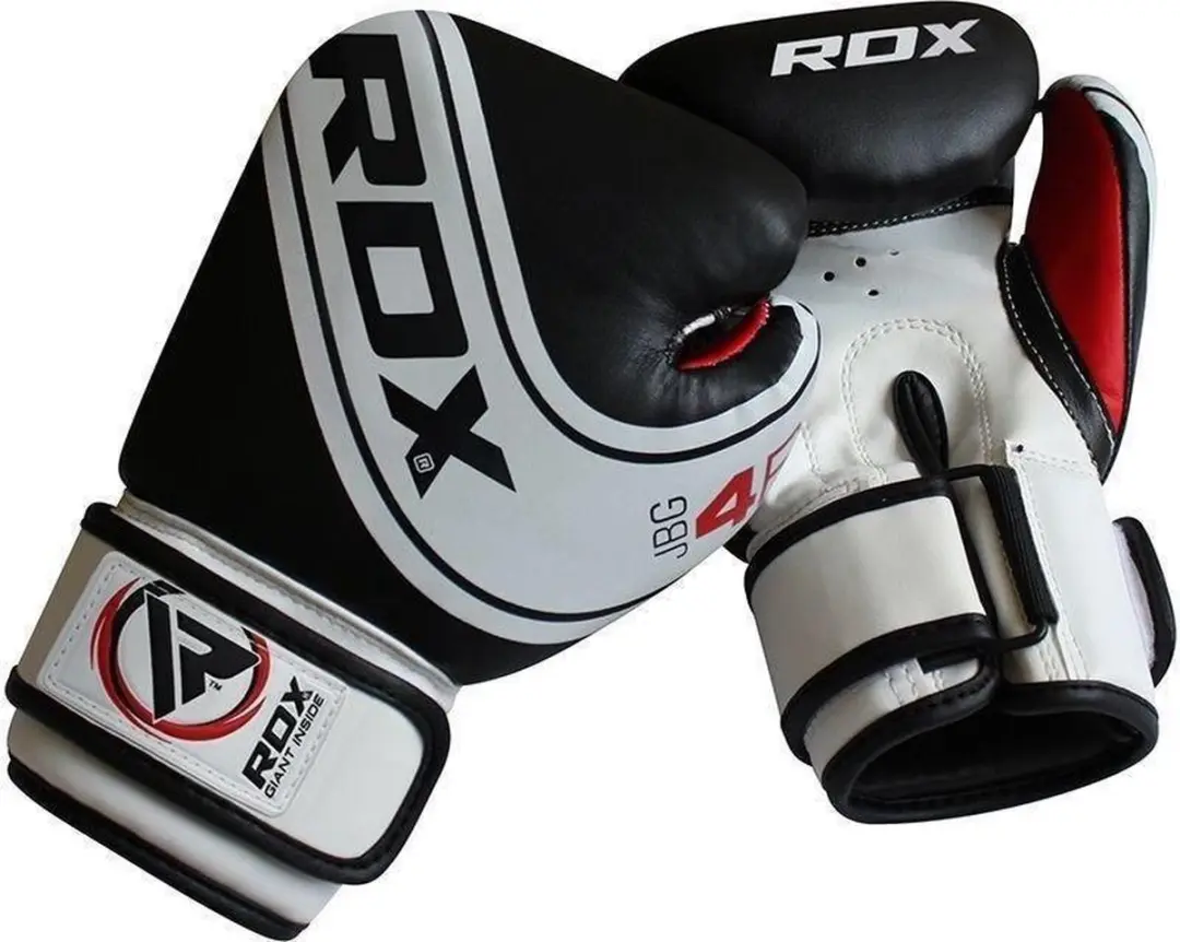 RDX 4B Robo Bokshandschoenen Kinderen 4 oz - Zwart/Wit - afbeelding 2 van 5