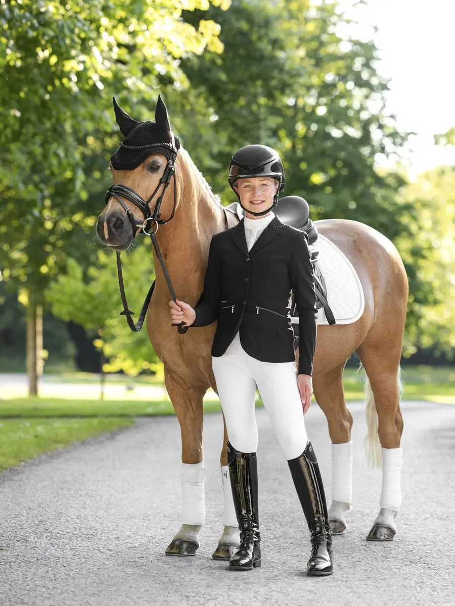 Lemieux Pro Kids Paardrijjas - 146 - Zwart