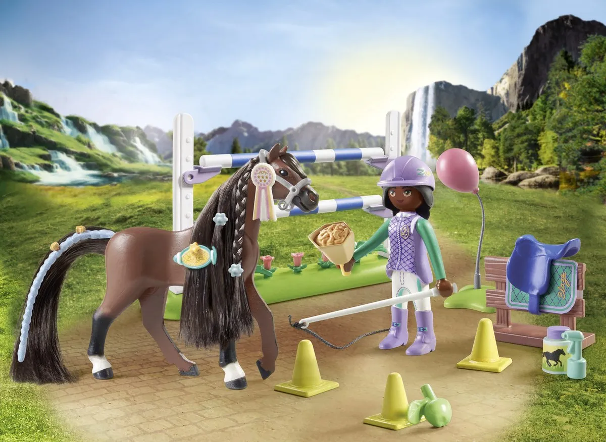 Playmobil Horses of Waterfall Zoe en Blaze 71355 - Multikleur