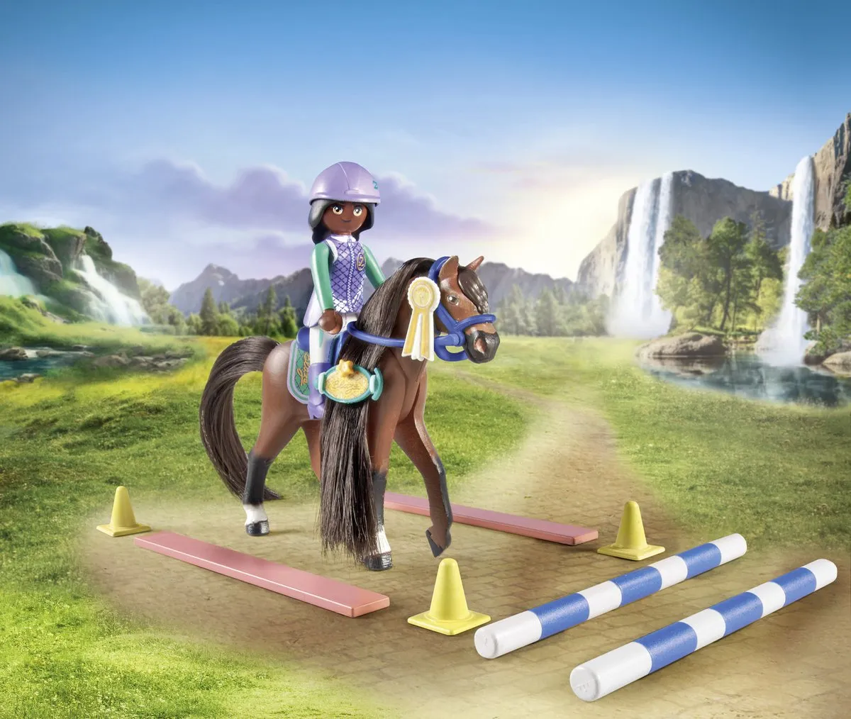 Playmobil Horses of Waterfall Zoe en Blaze 71355 - Multikleur