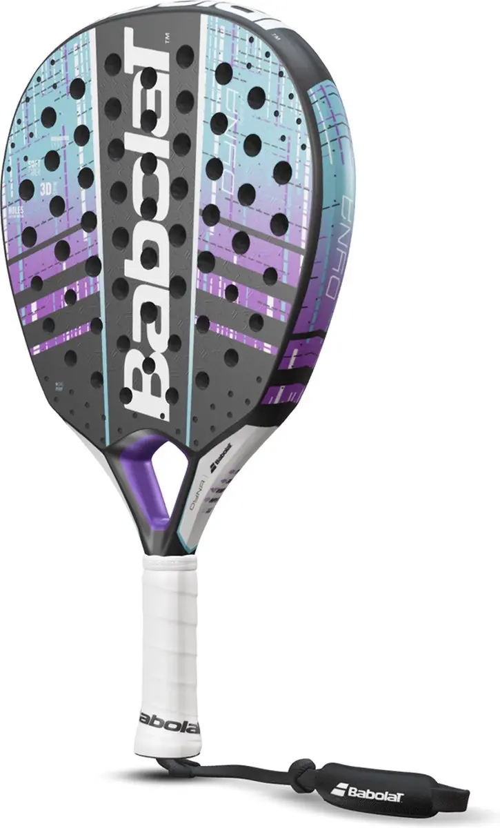 Babolat Dyna Spirit 2023 Padelracket - L0 - Paars/Blauw - afbeelding 3 van 6