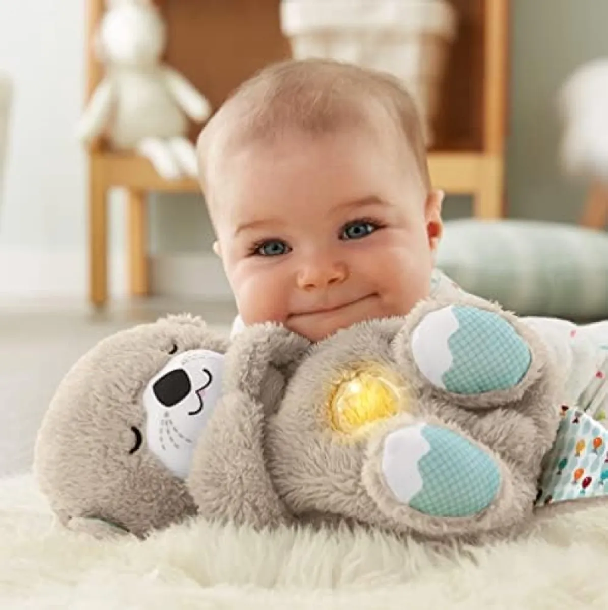 Fisher Price Pluche Snoezelotter Muziekdoos - Meerkleurig