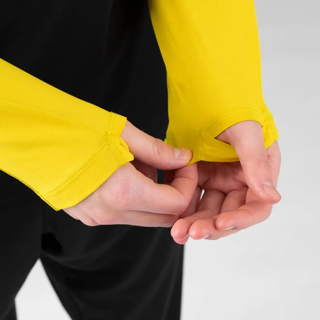 Jako Ziptop Challenge Sportshirt Heren XXL - Zwart-geel