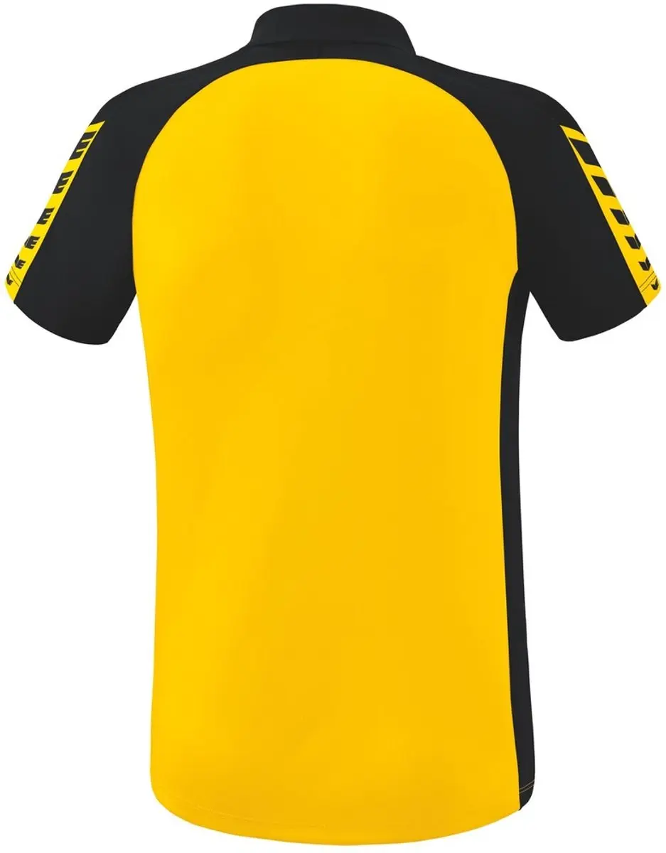 Erima Six Wings Polo Heren - XL - Geel/Zwart