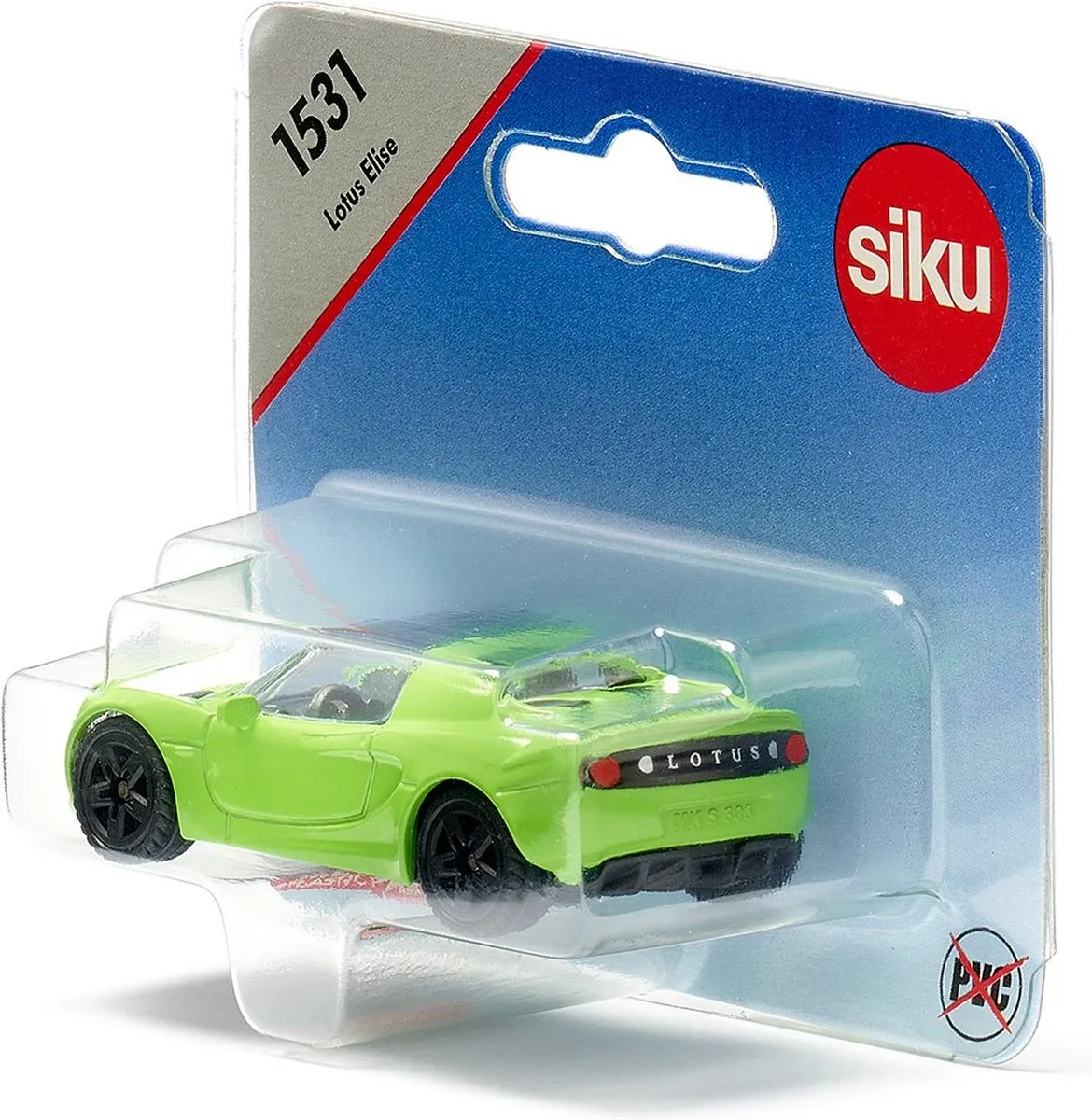 SIKU Lotus Elise 1531 - 7,1x3,4cm Staal Groen/Zwart