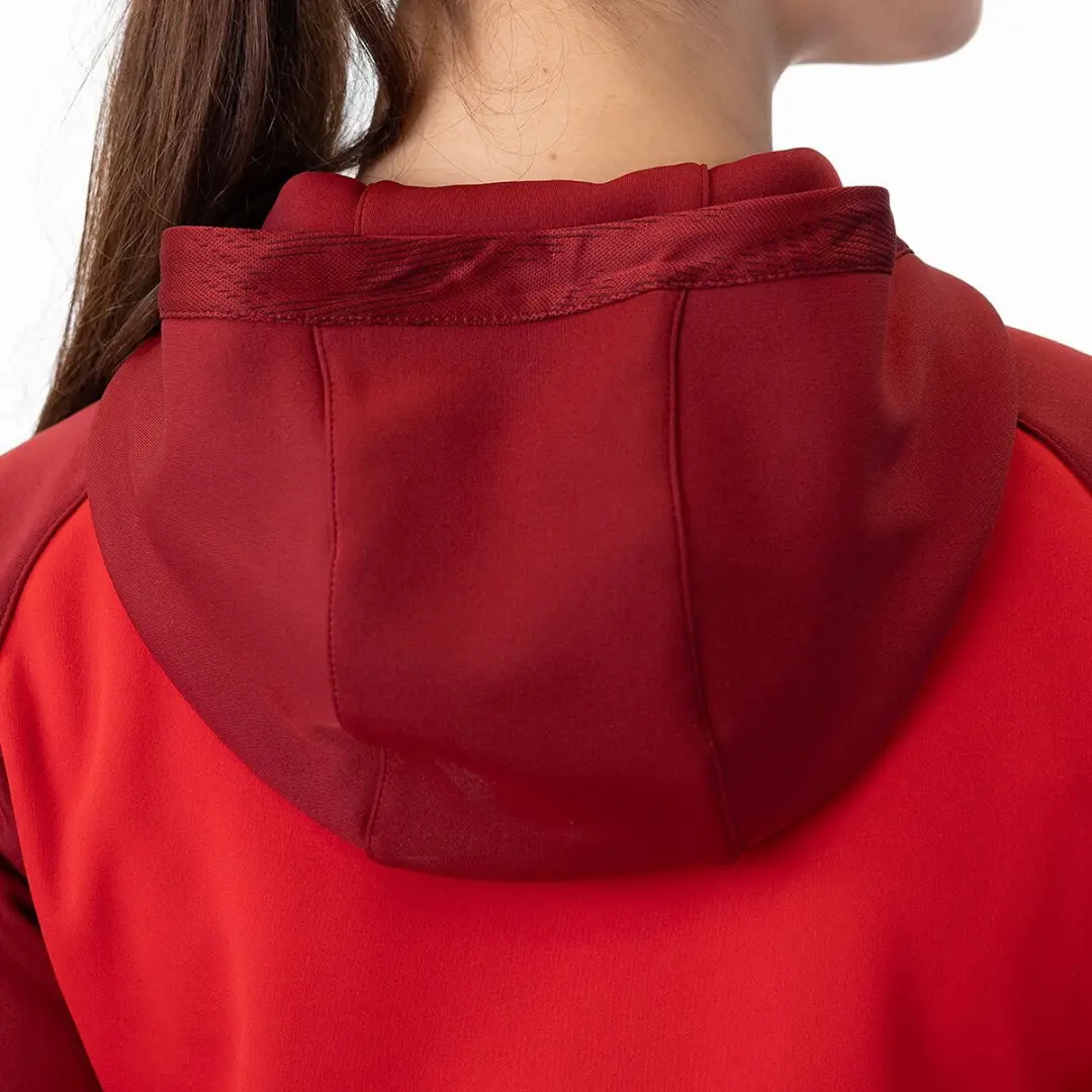 Jako Iconic Jas Met Kap Dames - Rood - Maat 40