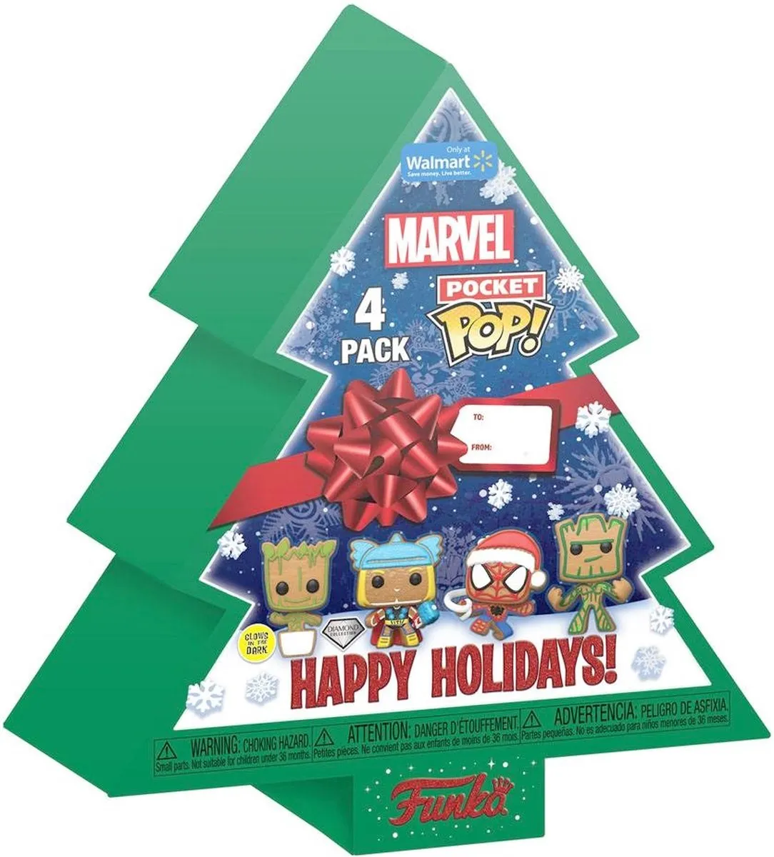 Funko Marvel Holiday 2022 Pocket POP! Sleutelhanger - 4 Stuks - Multicolor