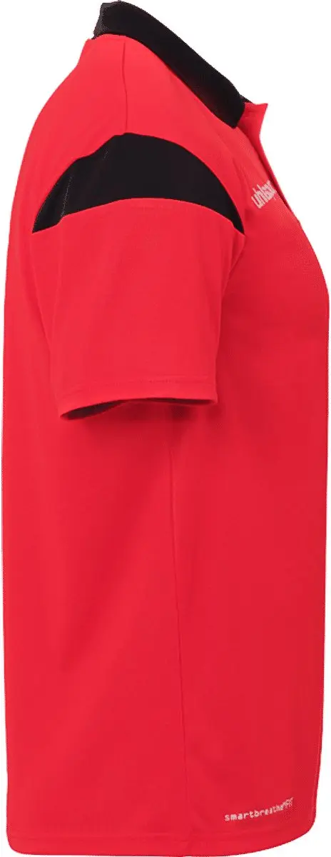 Uhlsport Squad 27 Polo Heren - Rood/Zwart 3XL