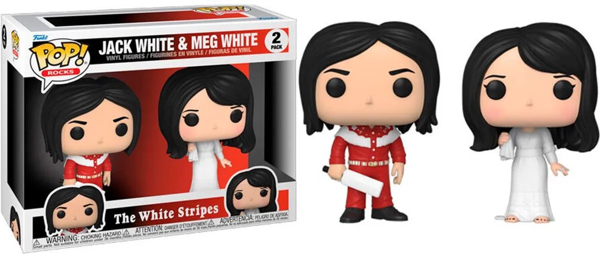 Funko The White Stripes Pop! Rocks 2-Pack - Jack & Meg White - 9cm - afbeelding 6 van 6