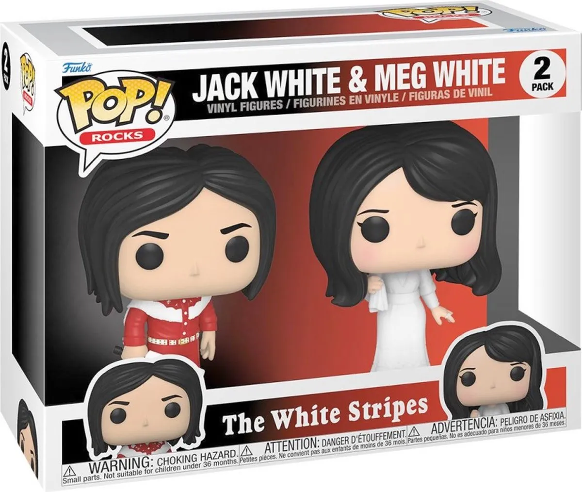 Funko The White Stripes Pop! Rocks 2-Pack - Jack & Meg White - 9cm