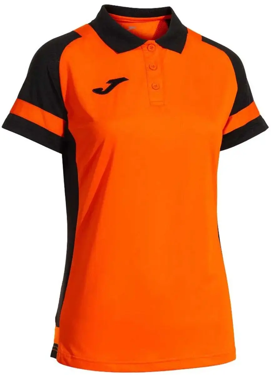 Joma Lider Korte Mouw Poloshirt Oranje XL Vrouw