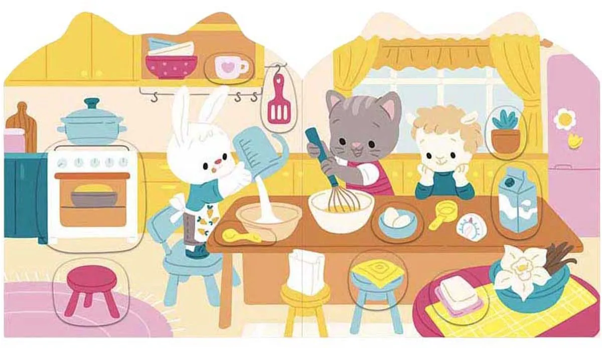 Janod Stickerboek Het Huis - 20 Pagina's - Multi