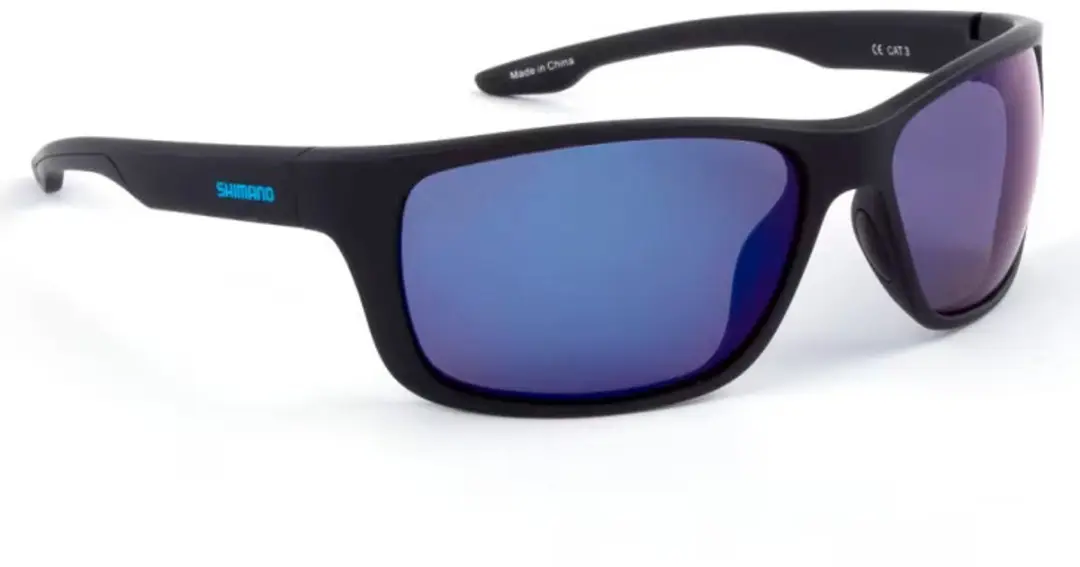 Shimano Eyewear Technium Matte Black & Blue Mirror - afbeelding 4 van 6