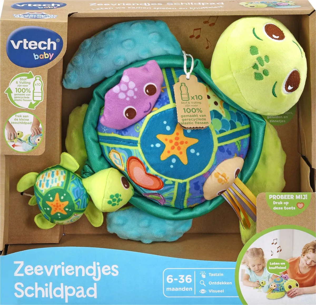 VTech Dierenvriendjes Zeevriendjes Schildpad - Educatief Speelgoed