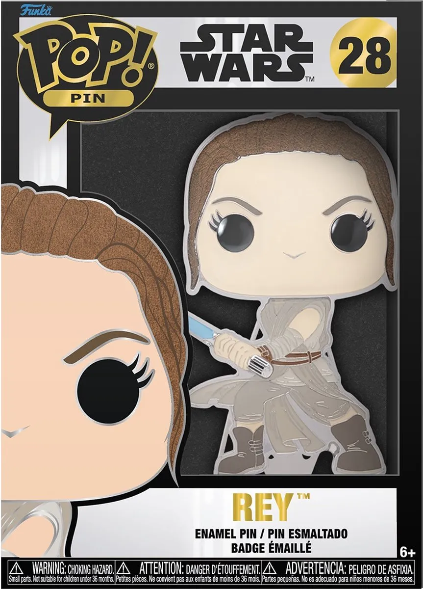 Funko Star Wars Pin POP! Rey 10cm - Multicolours