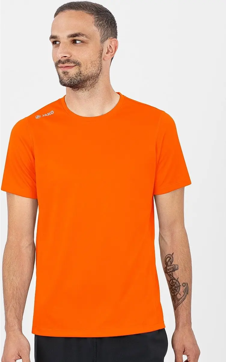 JAKO Run 2.0 T-Shirt Heren - Fluorooranje L