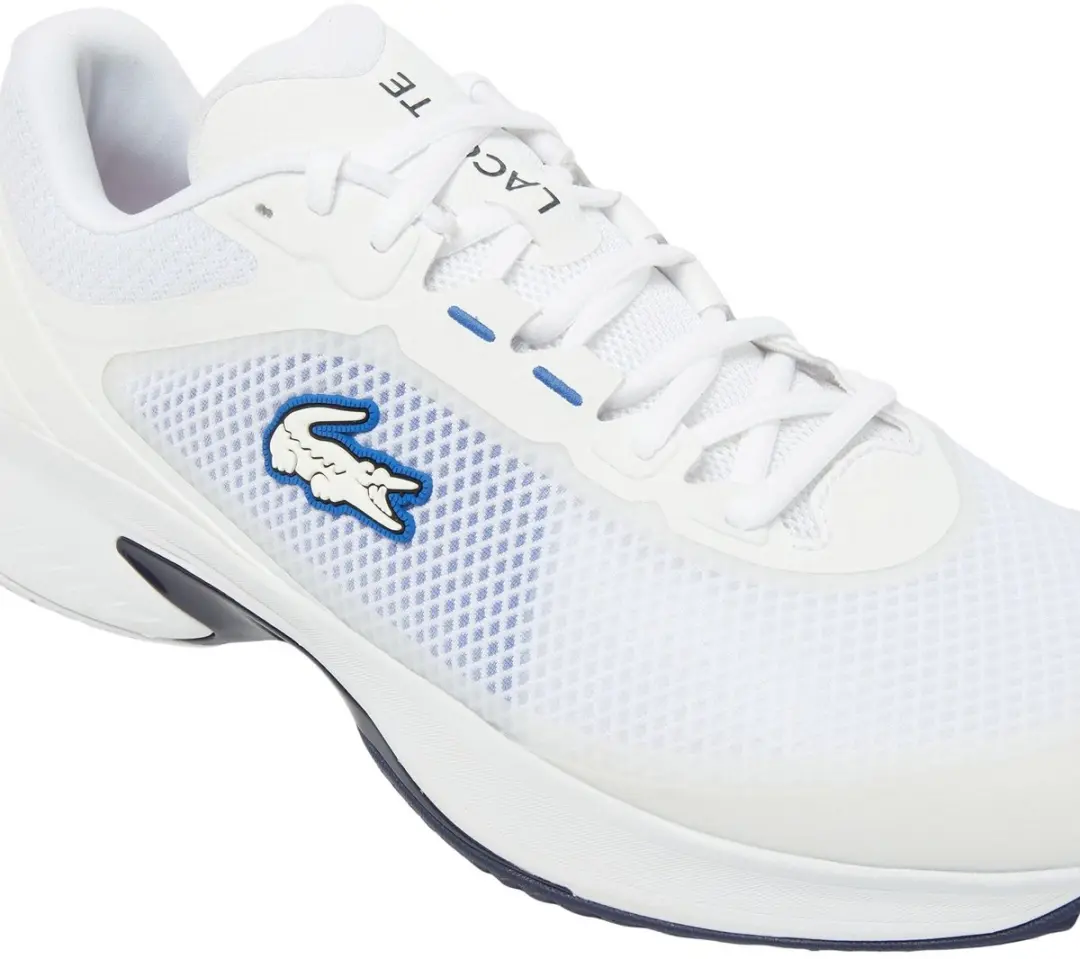 Lacoste Tech Point Tennisschoenen Heren 42 - Wit/Blauw - afbeelding 4 van 6
