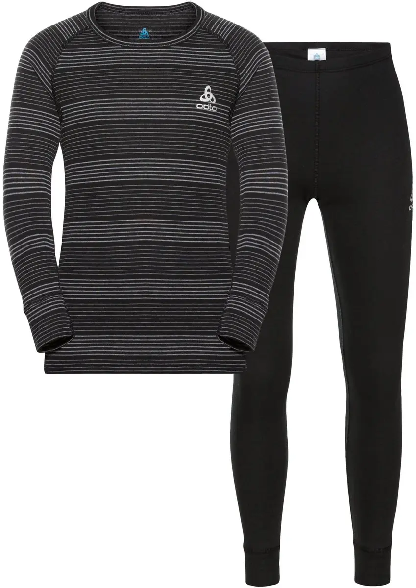 ODLO Active Warm Thermoset Kinderen 164 - Ondergoedset Zwart
