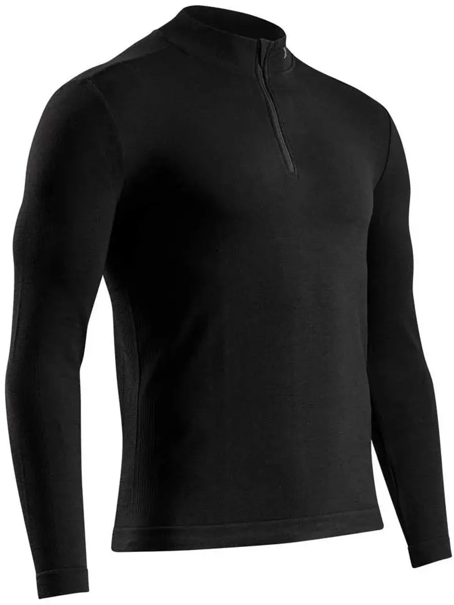 X-Bionic Mightywool Shirt Lange Mouwen Halve Rits Heren
