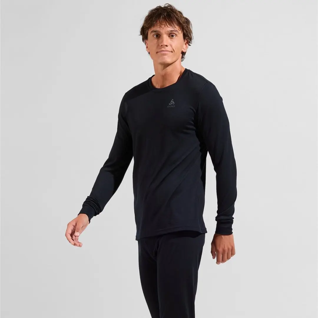 ODLO Natural Merino 200 Thermoshirt - Lange mouwen - Zwart - afbeelding 6 van 6