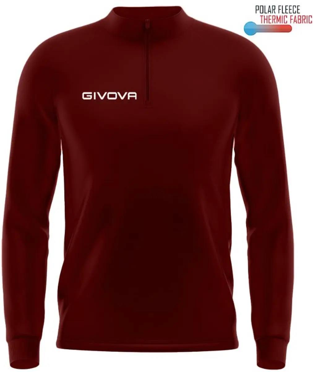 Givova Maglia Tecnica Sportswearshirt Bordeaux M - afbeelding 2 van 2