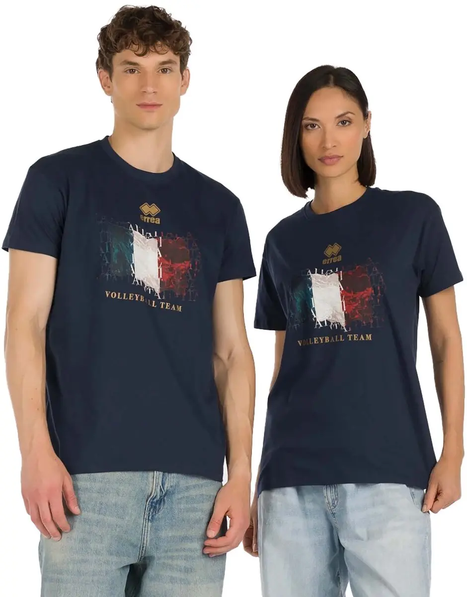 Errea Naz. Italia Volley Ita Er 06 Mc Ad T-Shirt