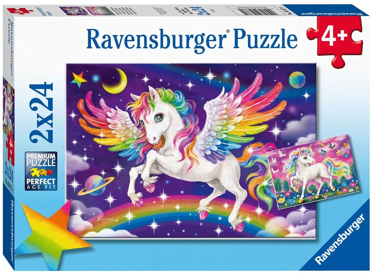 Ravensburger Unicorn and Pegasus Legpuzzel 48 Stuks - Multicolor - afbeelding 6 van 6