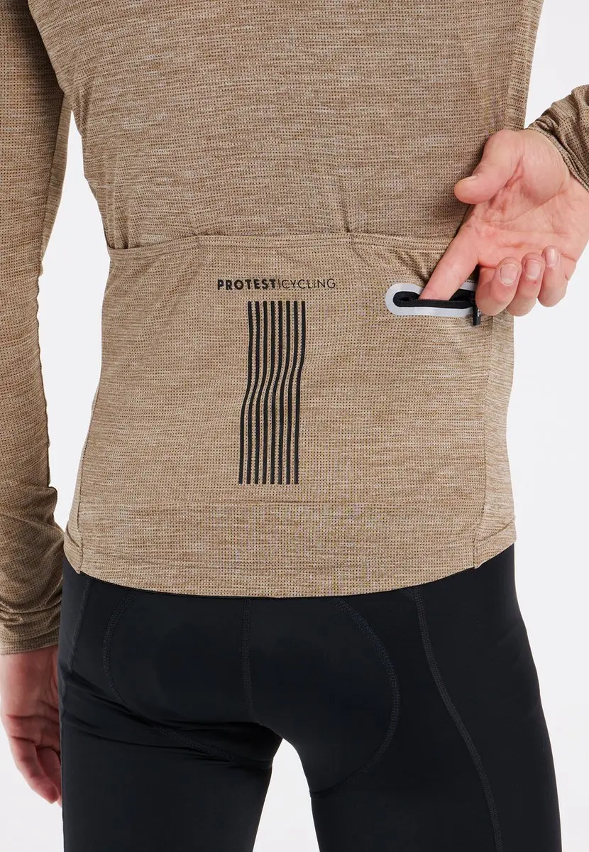 Protest Prtbrasvel Fietsshirt Heren XL - Bruin - afbeelding 3 van 6