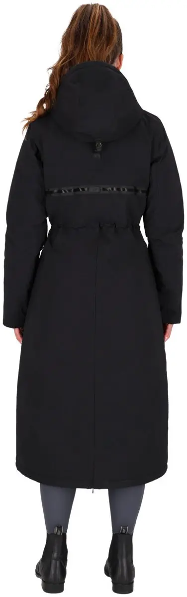 QHP Livora Waterproof Winterjas - Maat 40 - Zwart - afbeelding 3 van 6