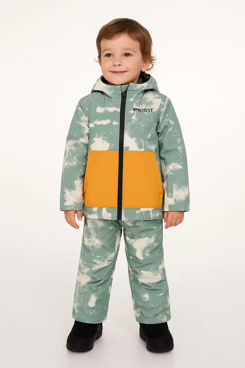 Protest PRTBenny Skibroek Jongens Salopette 128 - Aspen Green - afbeelding 6 van 6