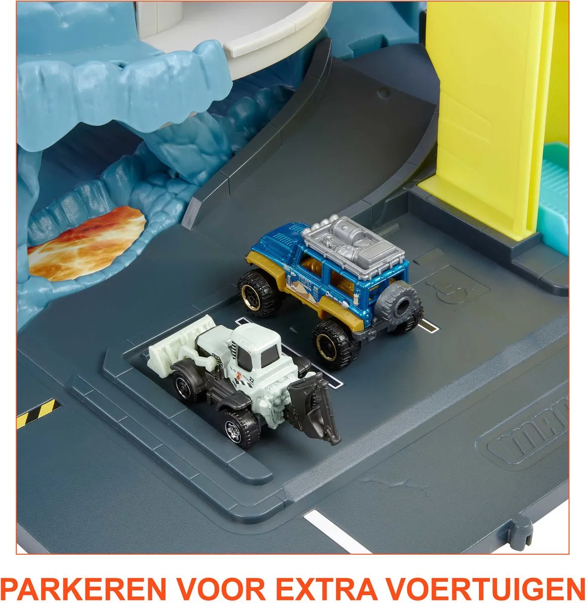 Mattel Matchbox HHW21 Onderzoekscentrum Speelgoedauto - Vulkaan met licht & geluid