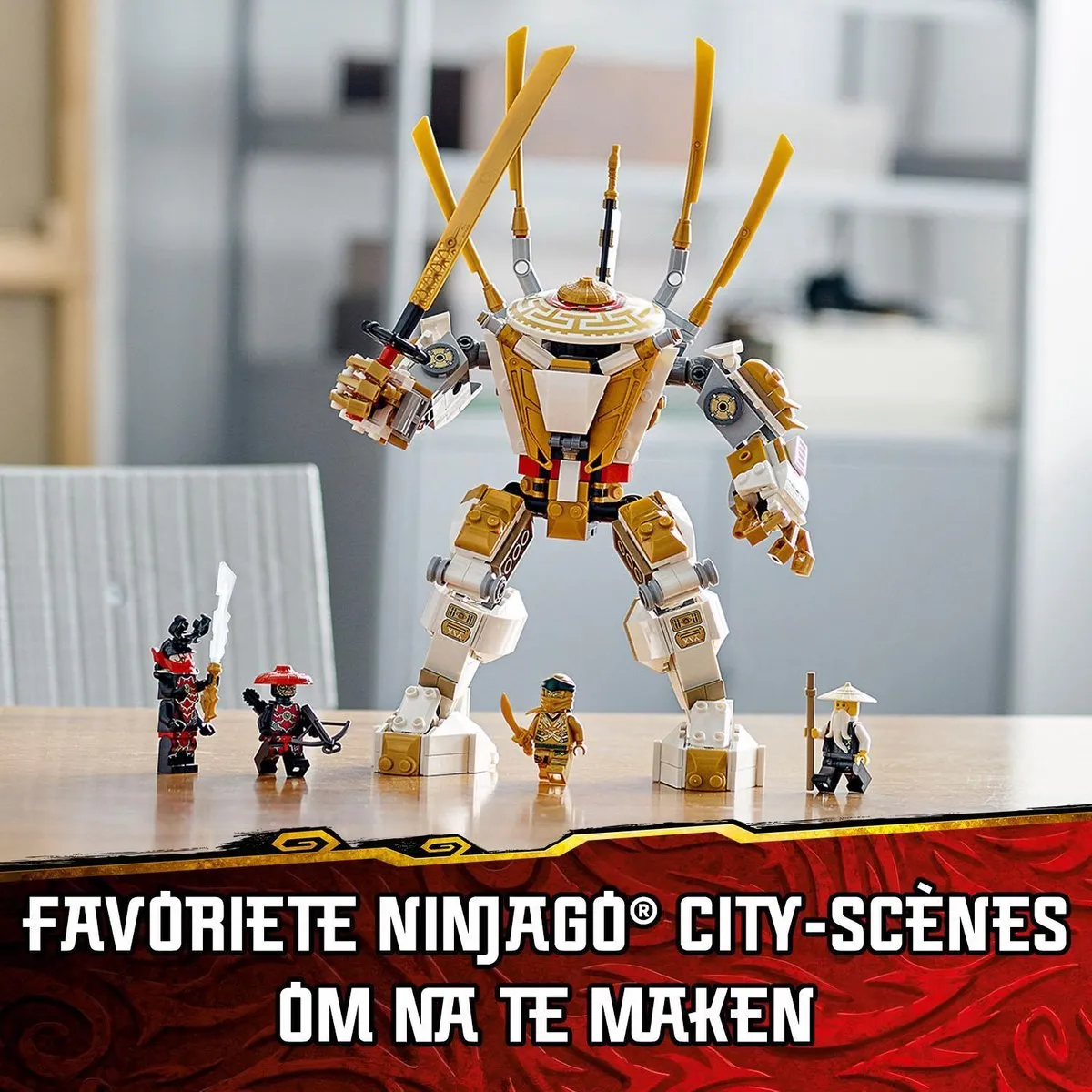 LEGO Ninjago Legacy Gouden Mech 71702 - 489 Stukken - afbeelding 4 van 6
