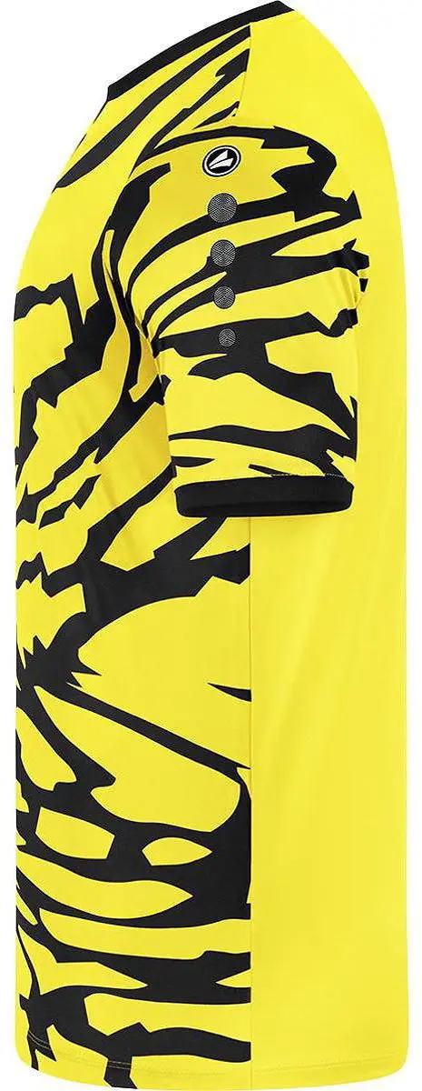 JAKO Animal Shirt Heren - Zwart/Citroen Maat S