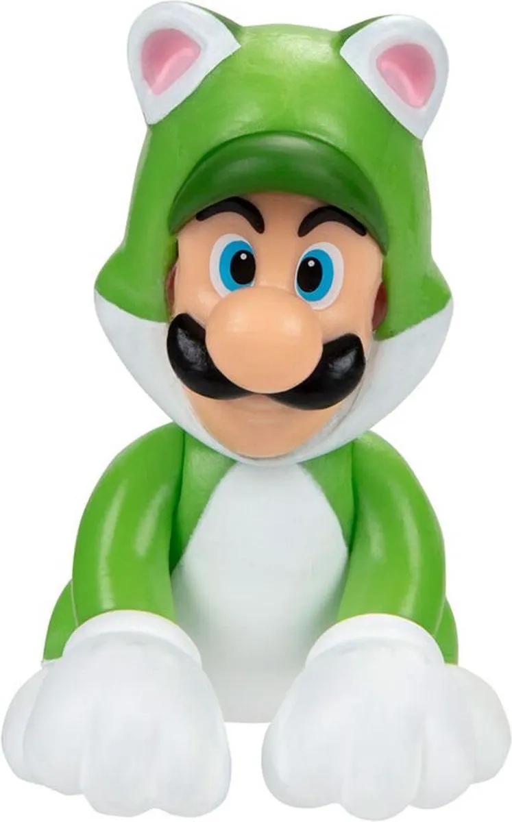 Nintendo Super Mario 3D World Cat Luigi Mini Figure - 6.5cm - Multicolor - afbeelding 2 van 4