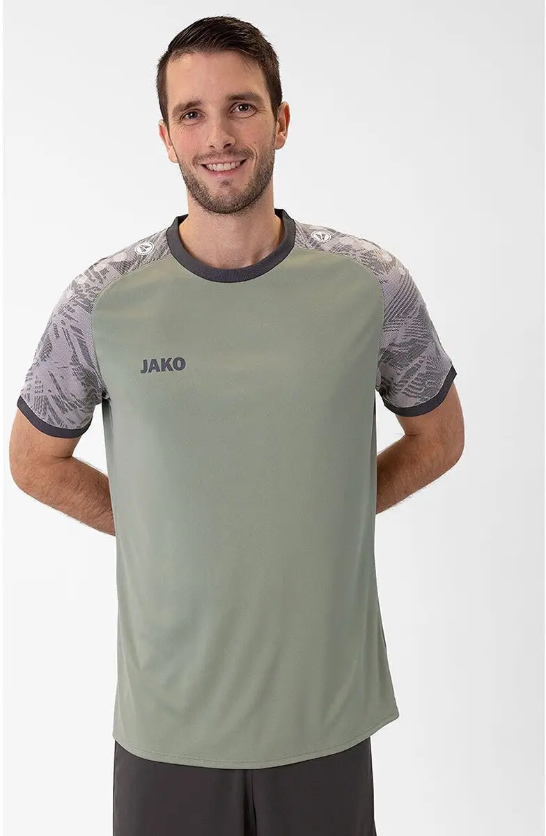 Jako Iconic Shirt Korte Mouw Heren XXL - Mintgroen/Zachtgrijs
