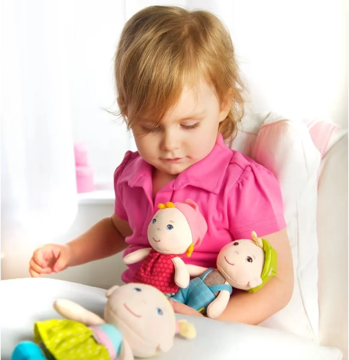 Haba Knuffelpop Hertha Junior 16cm - Multicolor - afbeelding 6 van 6