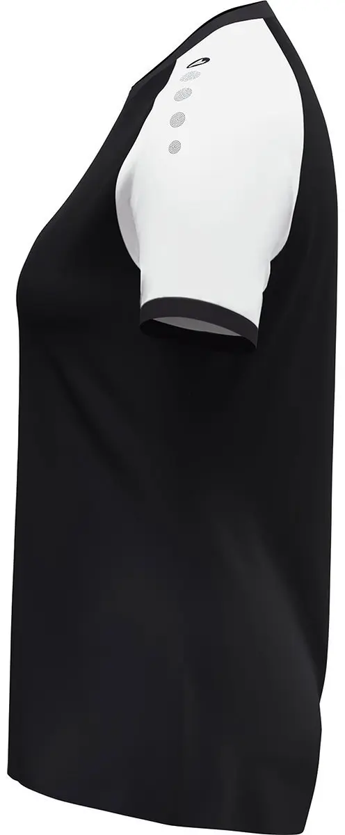 Jako Dynamic Shirt Korte Mouw Dames - L - Zwart/Wit/Antraciet