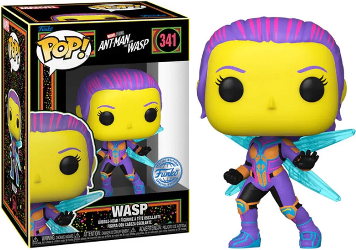 Funko Pop Marvel Ant-Man and the Wasp The Wasp Blacklight
