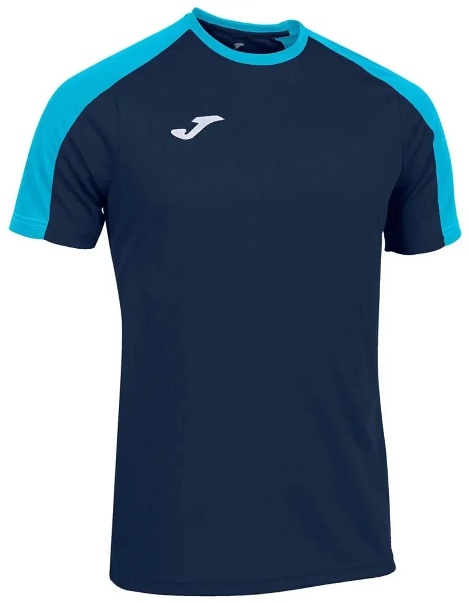 Joma Eco-Championship Shirt Kinderen 128 - Marine/Fluor Turquoise - afbeelding 3 van 3