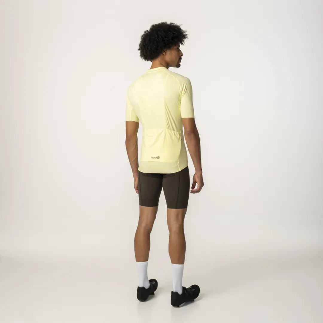 AGU Solid Wielrenshirt Heren Beige L