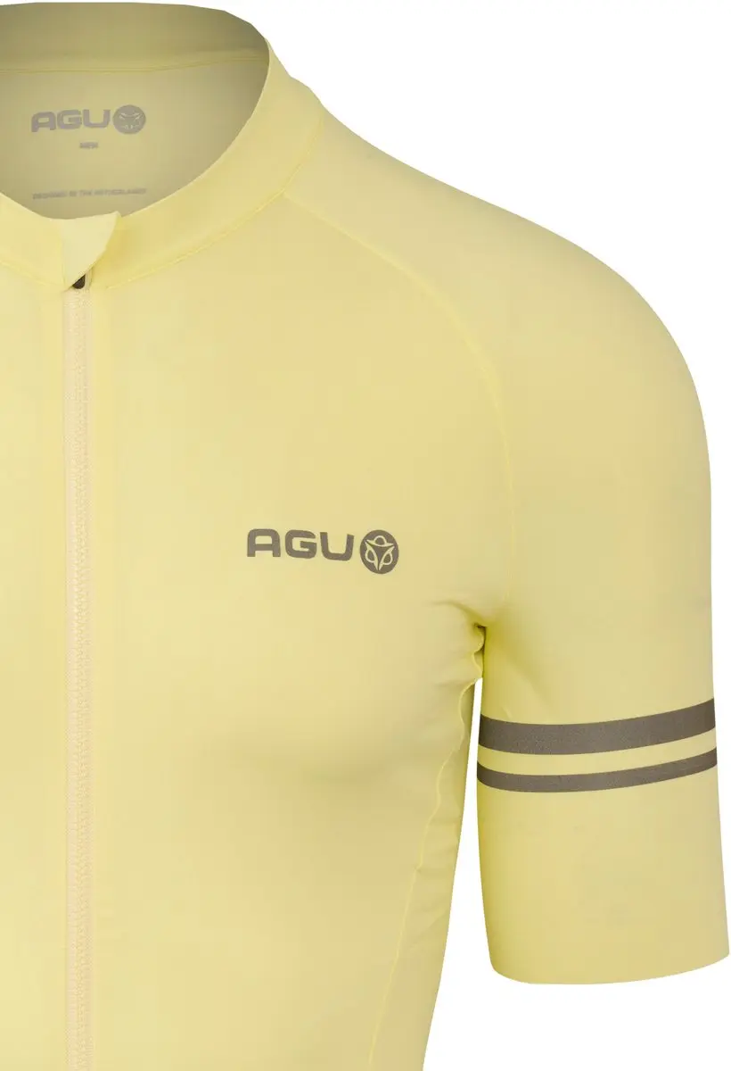 AGU Solid Wielrenshirt Heren Beige L