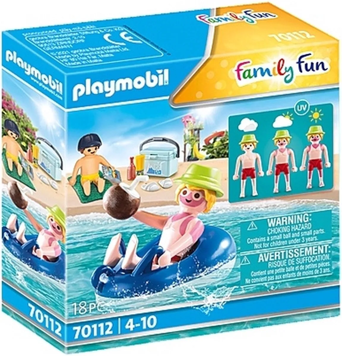 Playmobil Family Fun Badgast met Zwembanden 70112