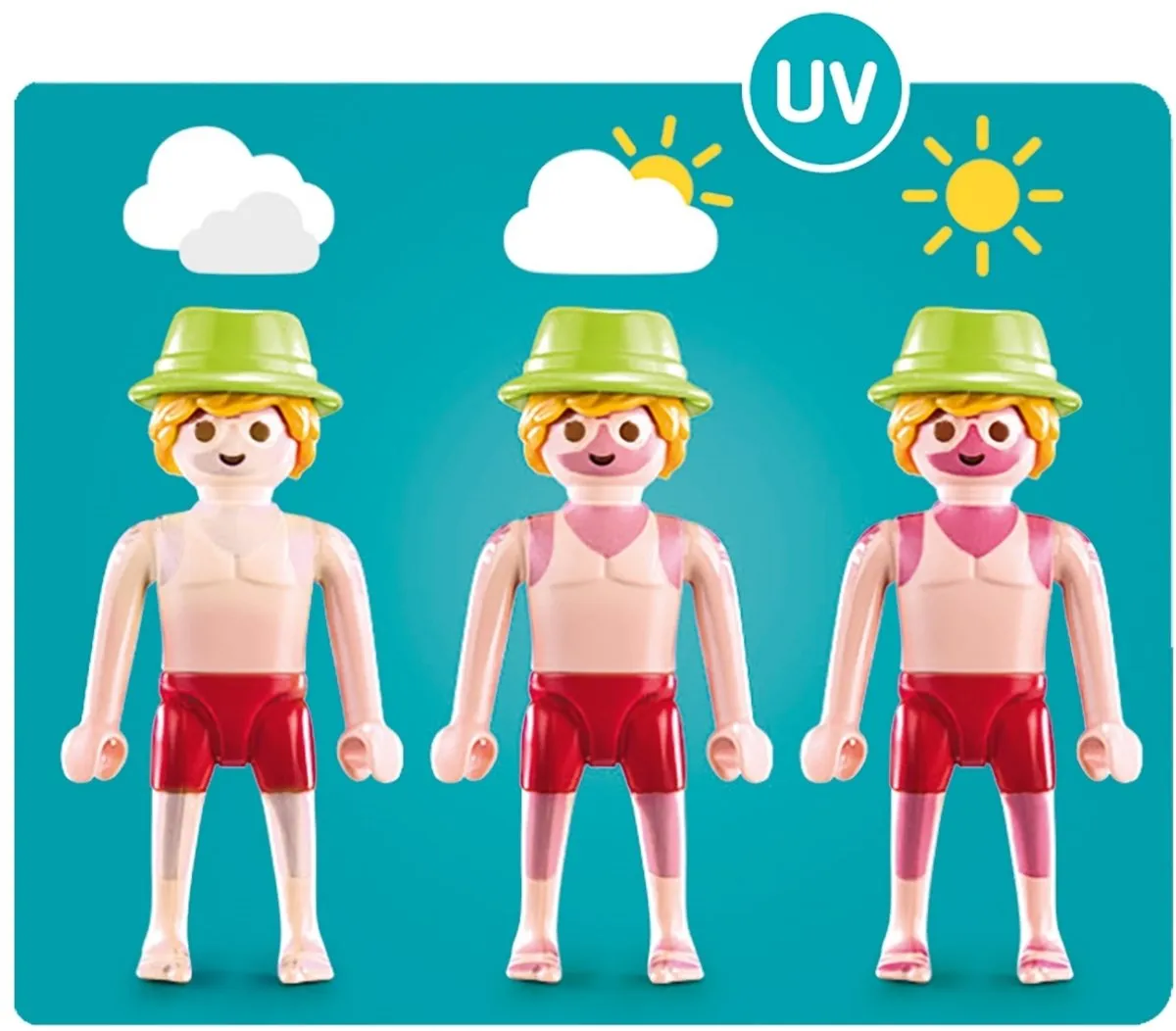 Playmobil Family Fun Badgast met Zwembanden 70112 - Multicolor