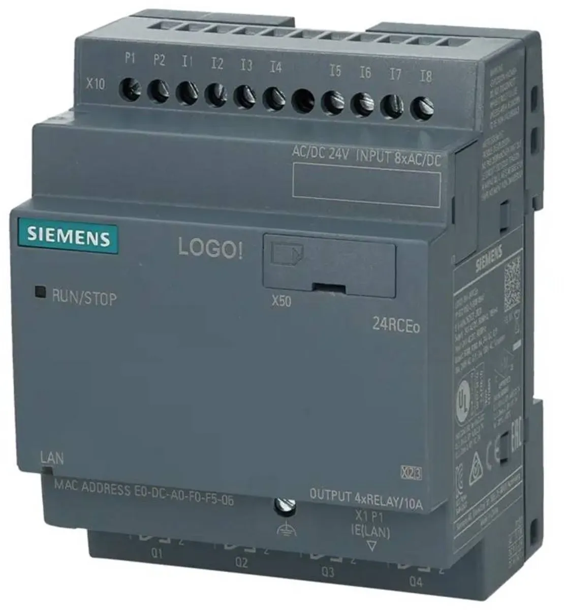 Siemens 6ED1052-2HB08-0BA2 PLC-aansturingsmodule 24V/DC